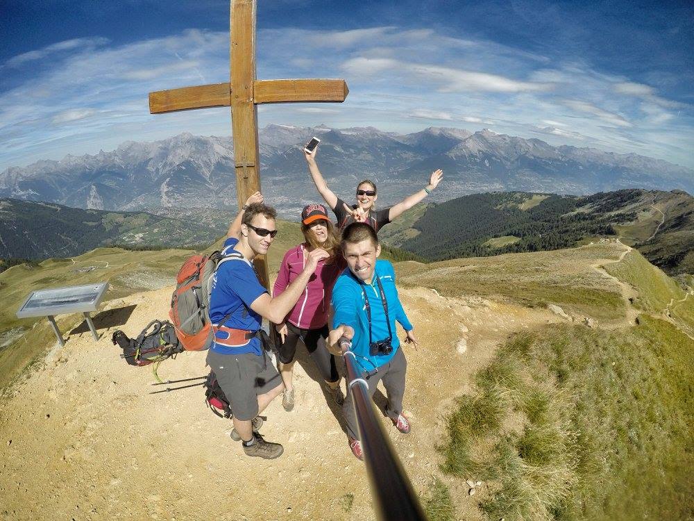 en Suisse avec les copains