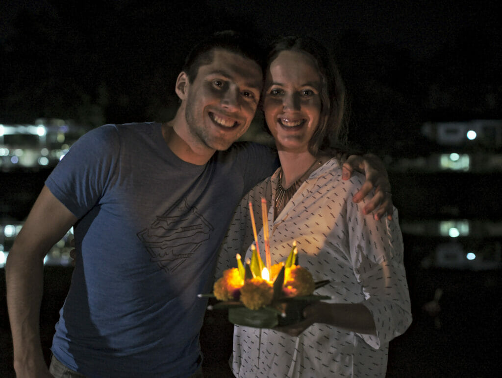 Fabienne et Benoit à Chiang Mai