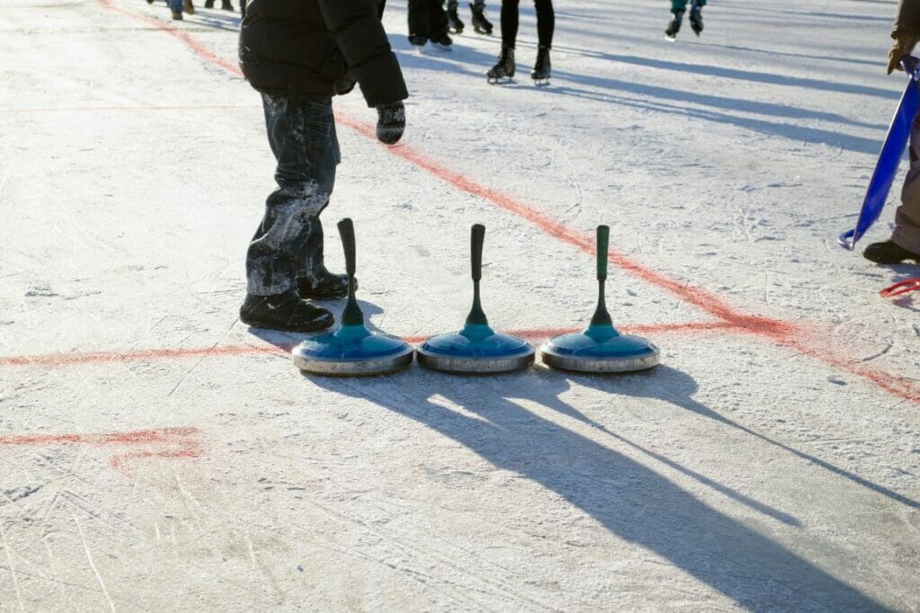 Eisstock in Vienna in winter