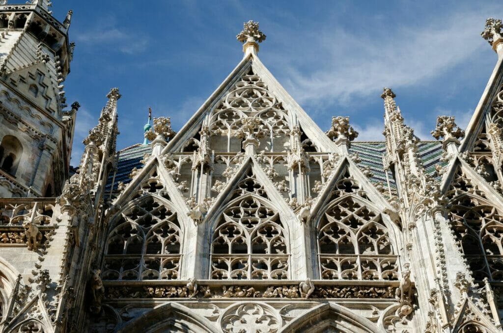 Detail of the facade of the Stephansdom