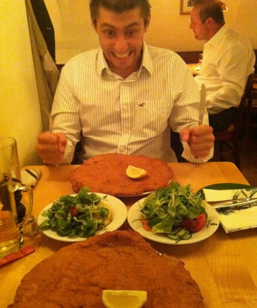 Wiener Schnitzel at Figmuller, a restaurant in Vienna