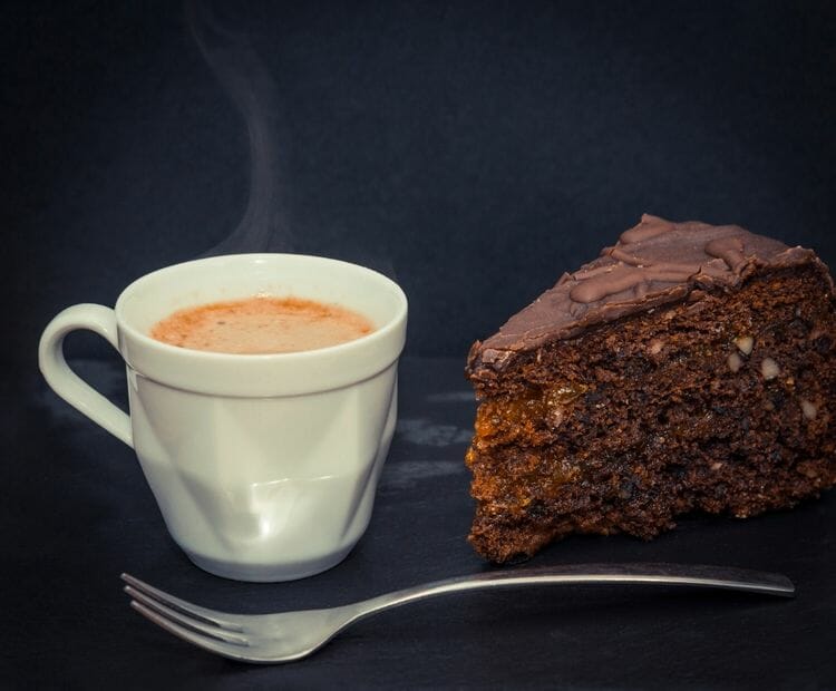 café au café Sacher à Vienne