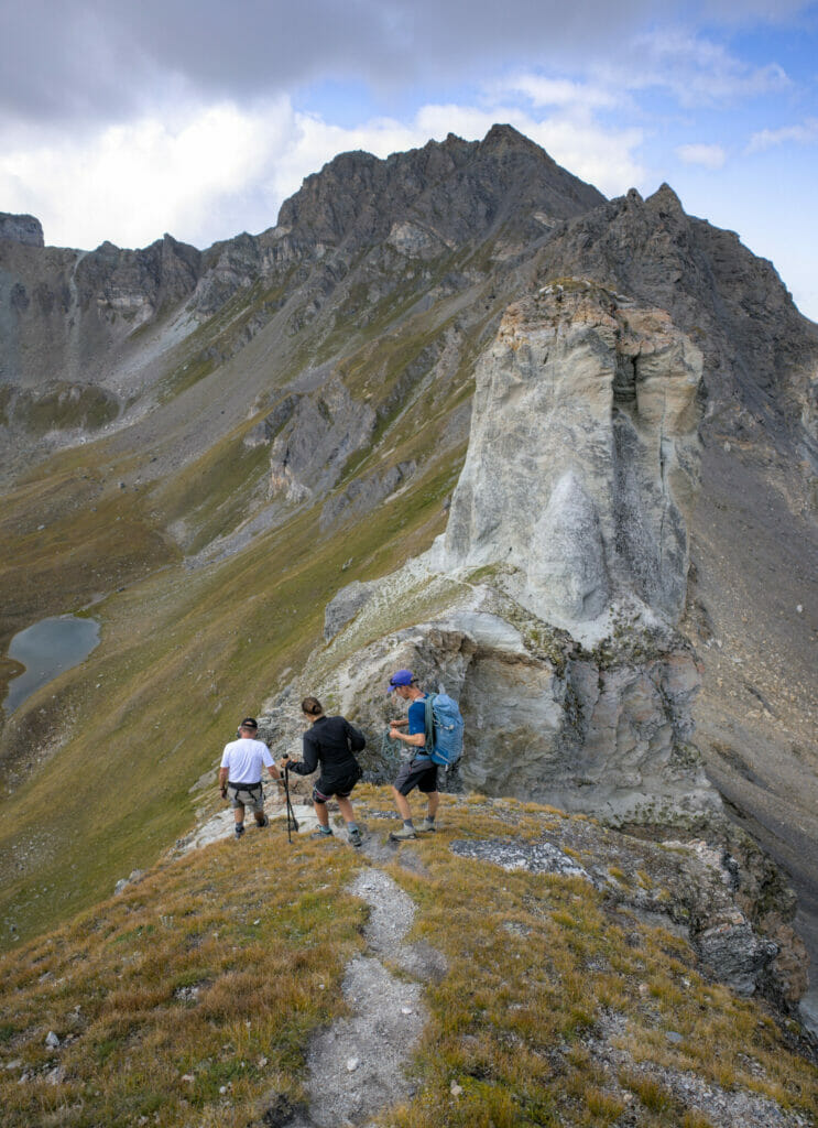 redescente depuis le sommet du Meidhorn