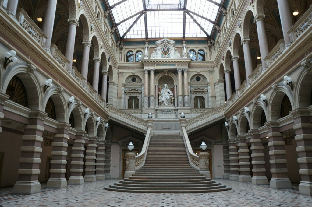 Entry of the courthouse in Vienna