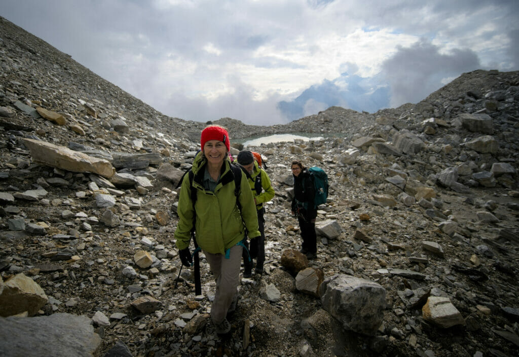 la moraine au début du schölliglatscher