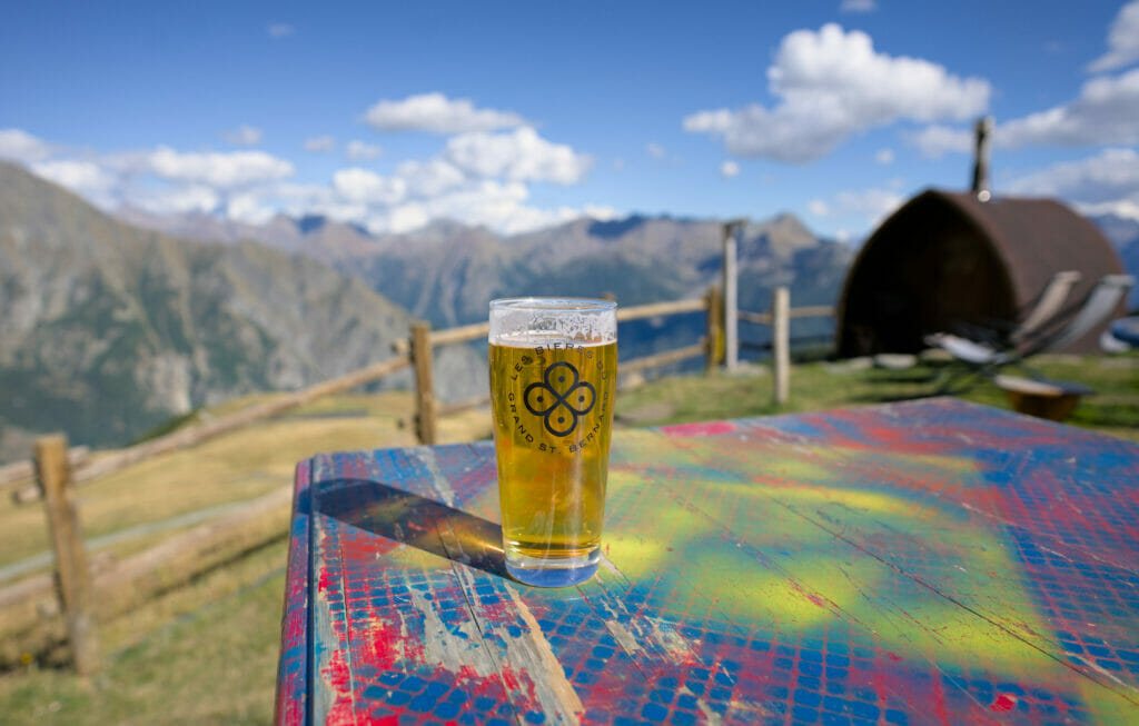 bière d'après randonnée