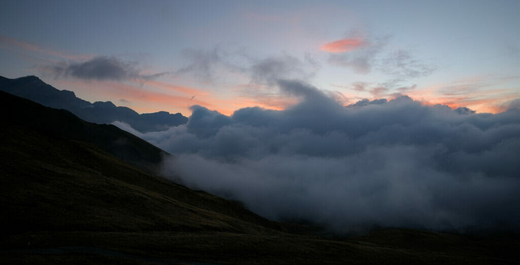 lever du soleil à Champillon