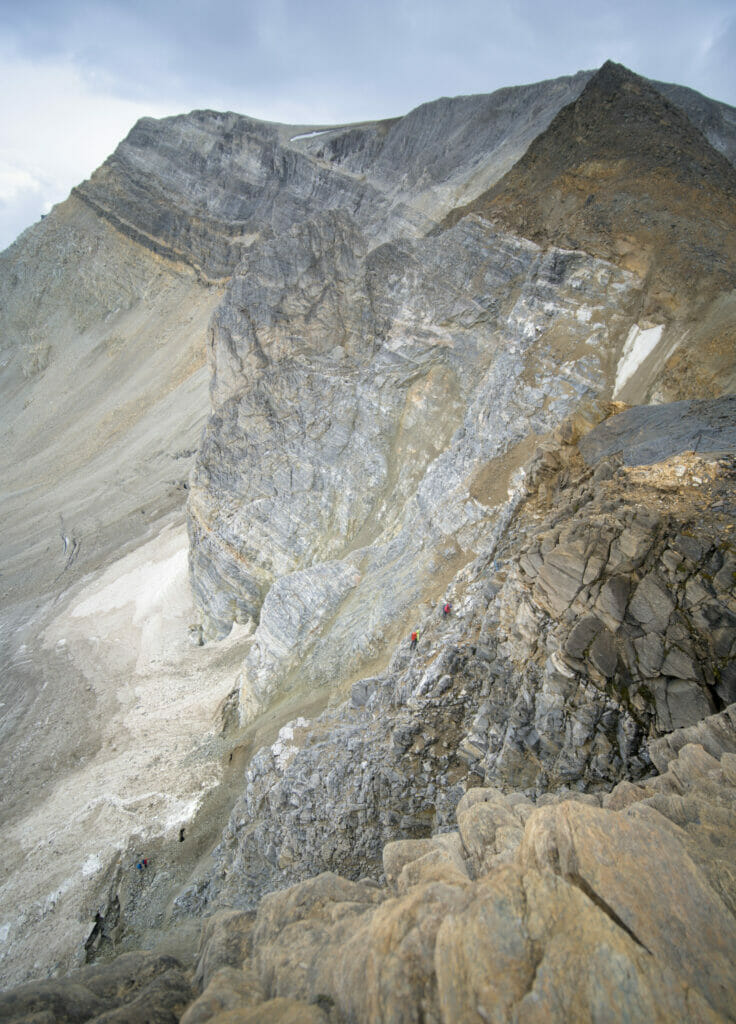 vue du Schöllijoch depuis en haut