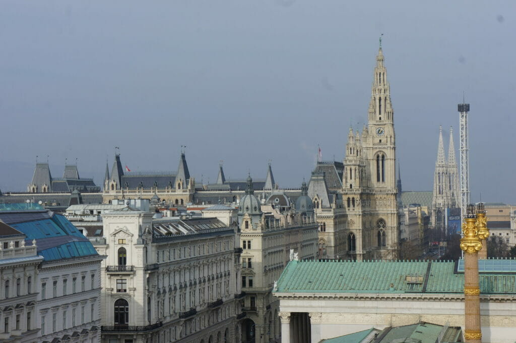 Entry of the courthouse in Vienna