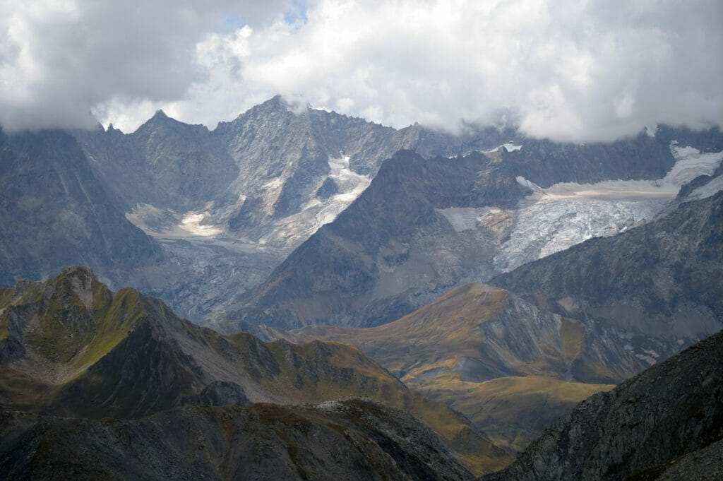 vue sur le massif du Mont-Blanc