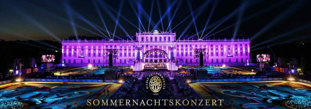Concert nuit été Schonbrunn Vienne en juin, Autriche