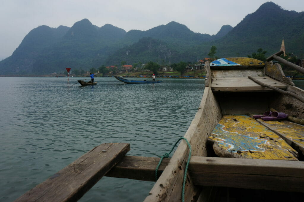 boat for the phong nha cave, Vietnam