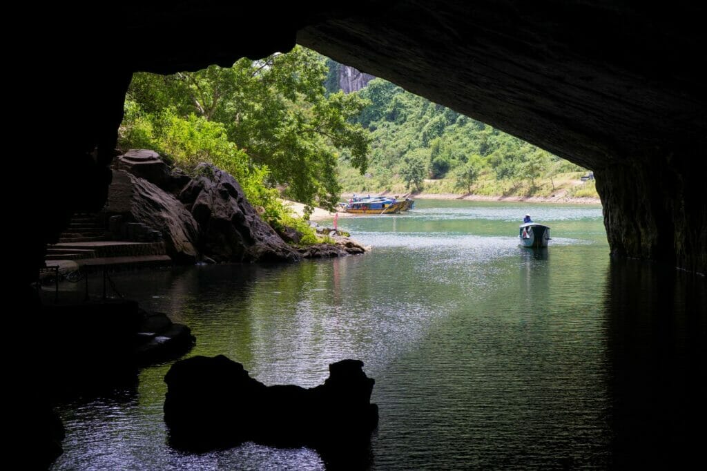 Dark Cave in Vietnam