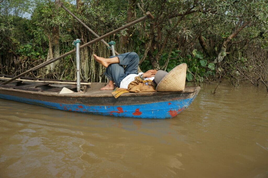Vietnamese on mekong delta