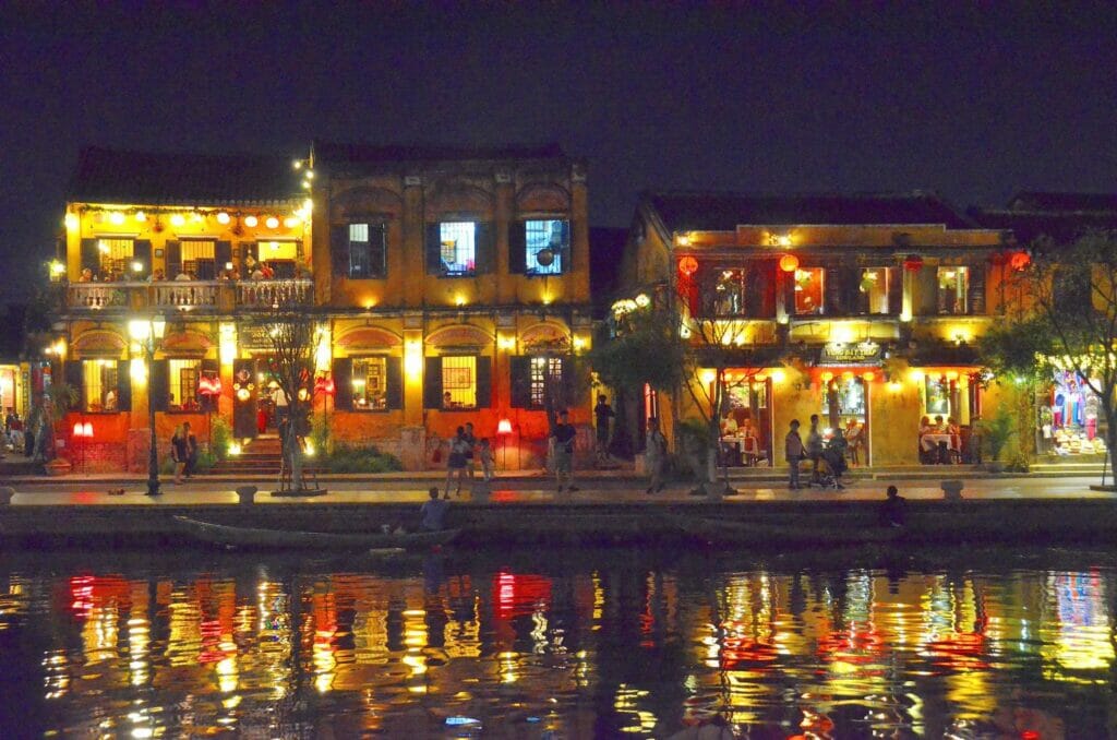 hoi an by night with lanterns