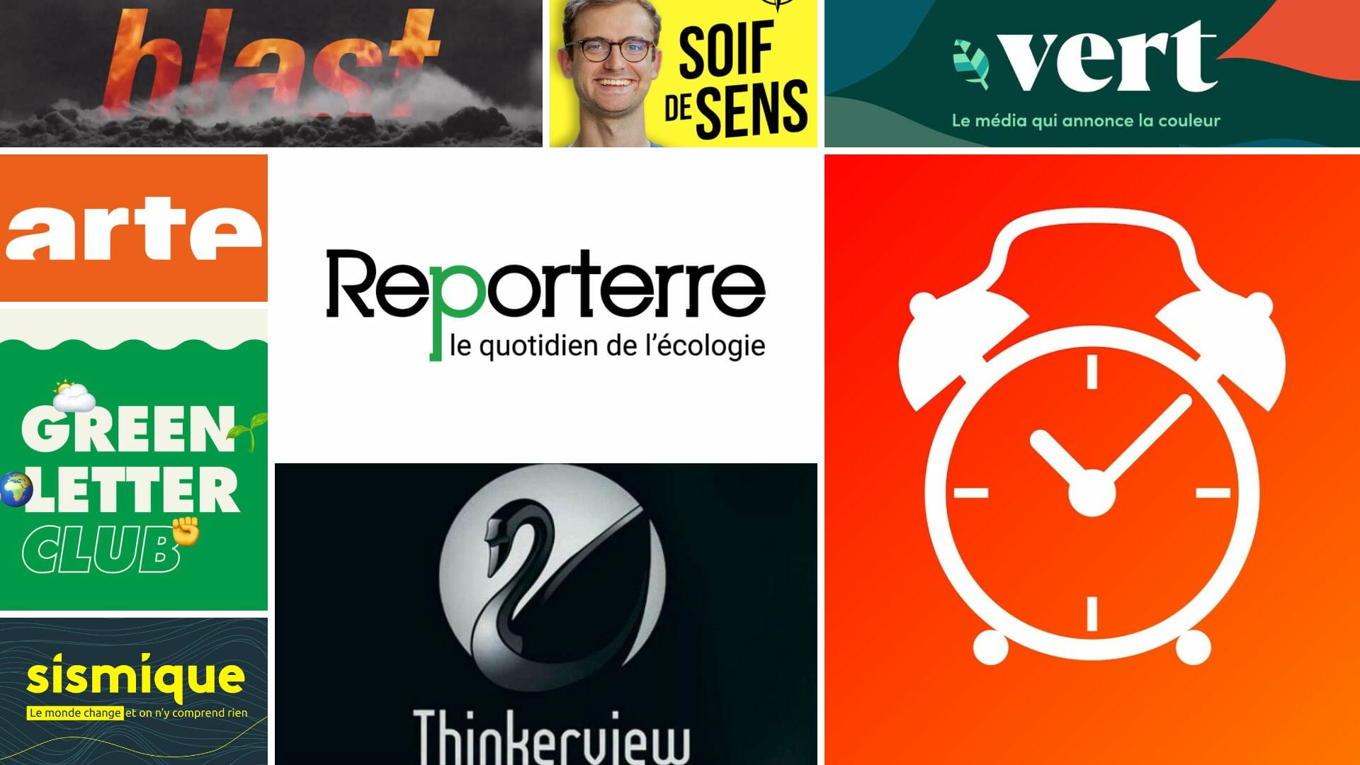 médias, blogs et podcasts sur l'écologie