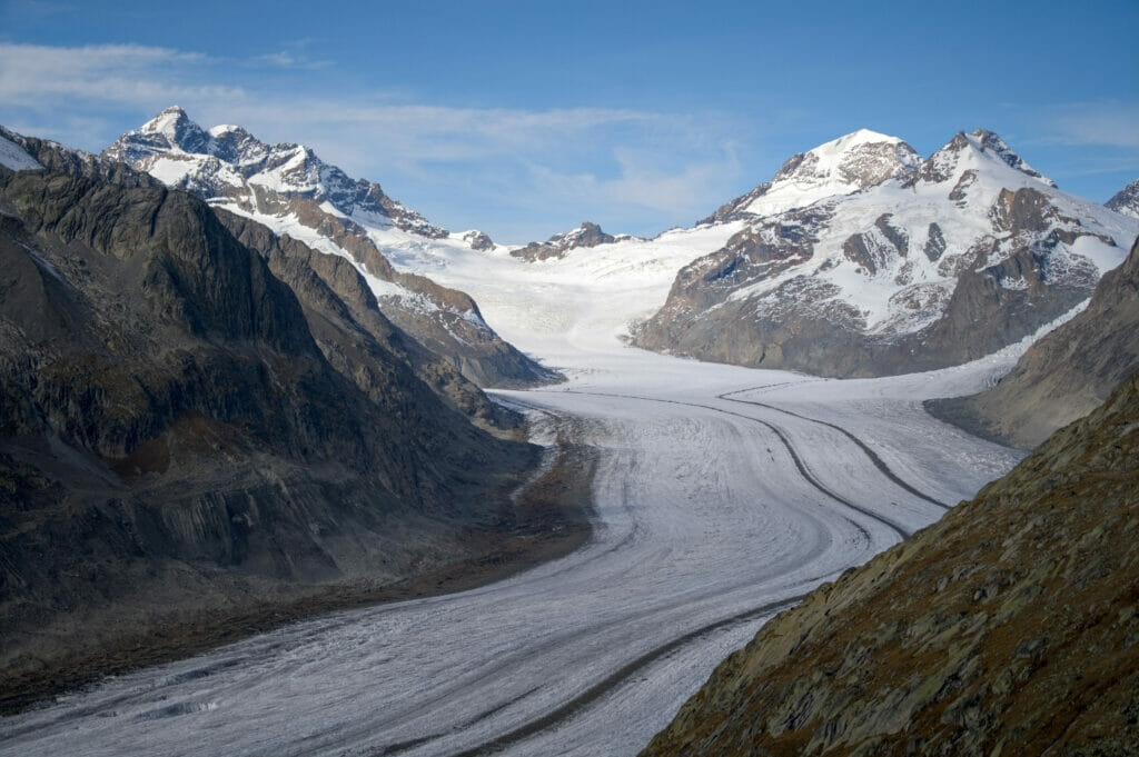 glacier d'Aletsch et la Konkordiaplatz