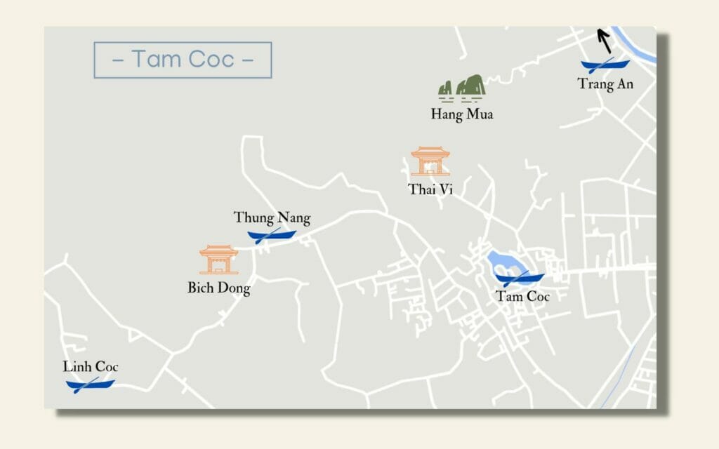 map of tam coc