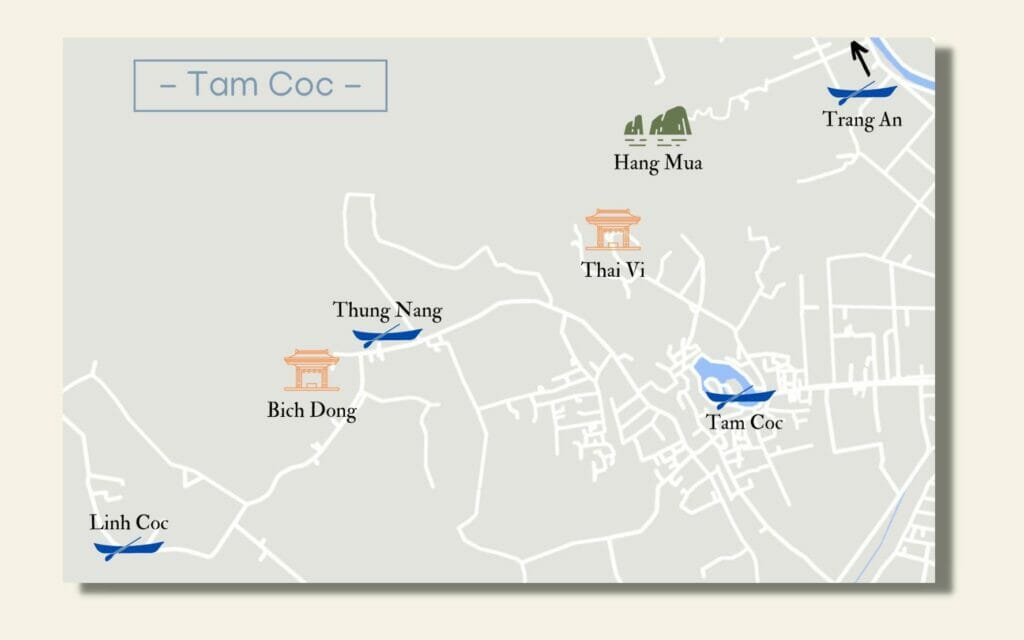 carte de Tam Coc