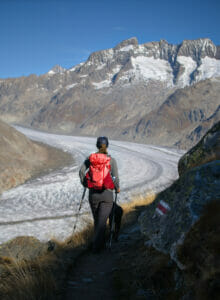 rando panoramique du glacier d'aletsch