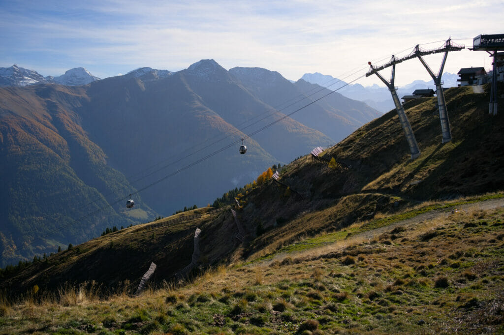 télécabine de Fiescheralp au glacier d'Aletsch