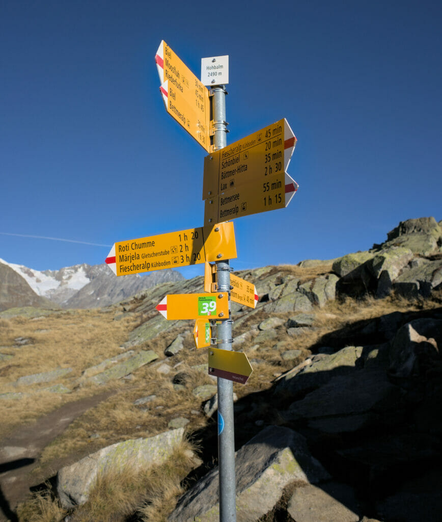 Hohbalm sur le aletsch panoramaweg