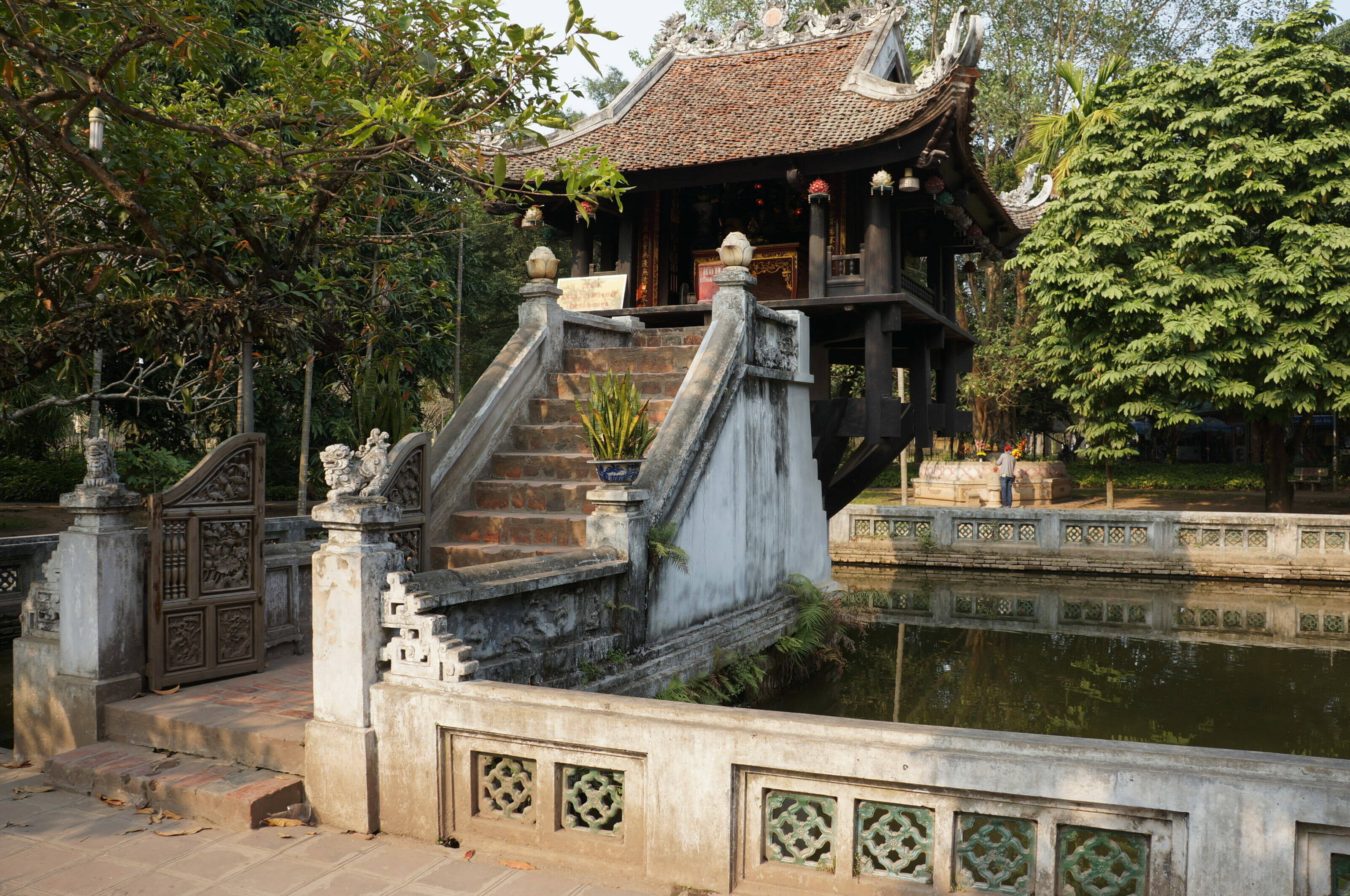 pagode Mot Cot ou pagode au pied unique à Hanoi, Vietnam