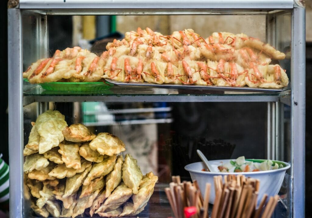 stand de street food à Hanoi