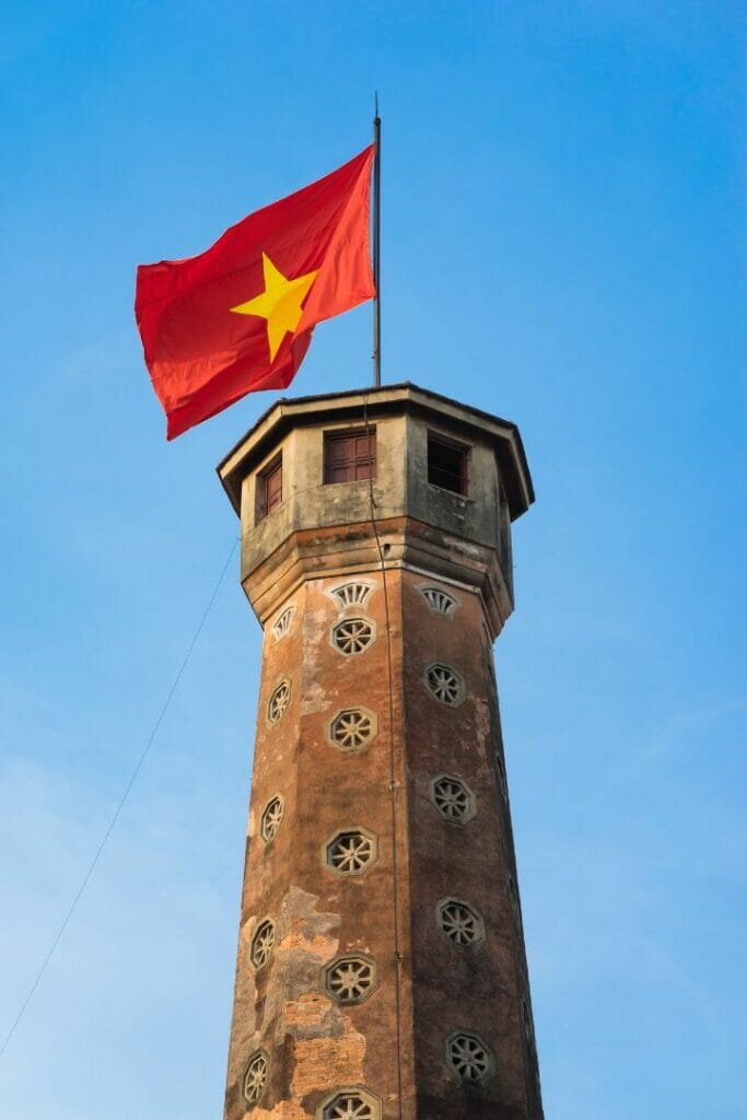 la tour du drapeau à Hanoi
