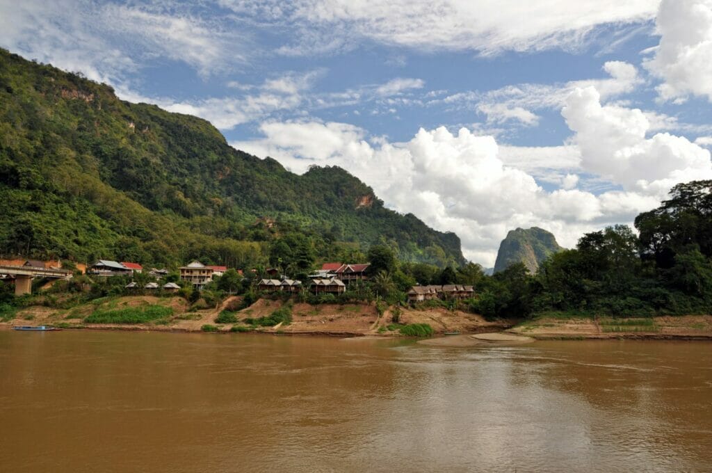 Nong Khiaw village in north of laos