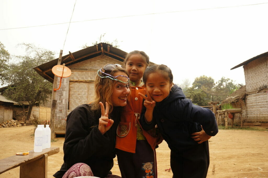 village d'une minorité laotienne