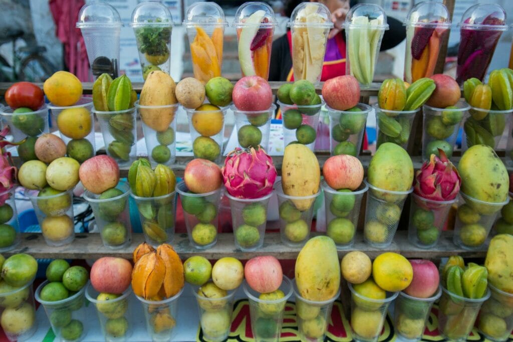 fruit shake à Luang Prabang, Laos