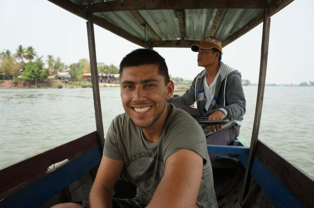 On the Mekong River in the four thousand islands in laos