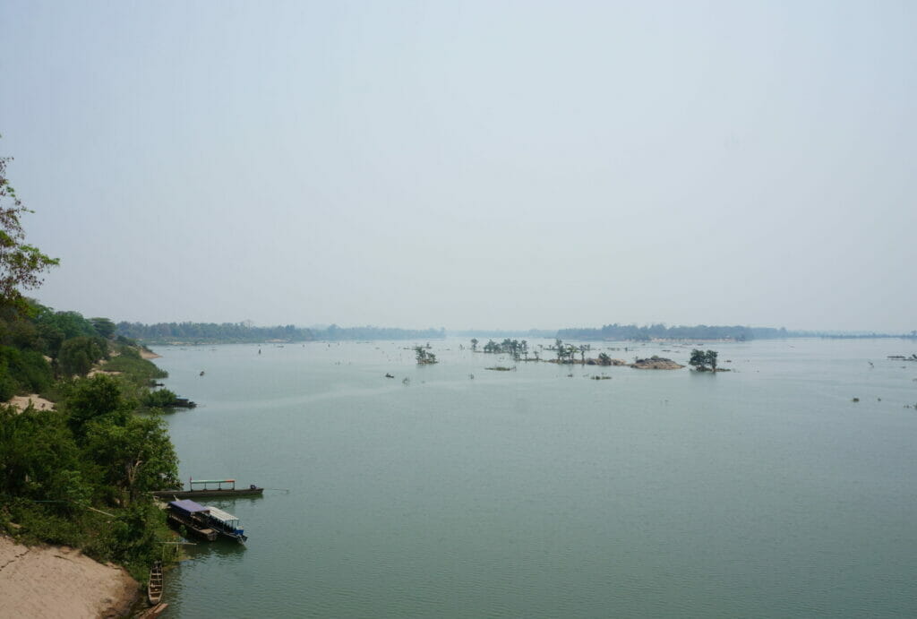 the Mekong River in the 4000 islands in Si Phan Don in southern Laos