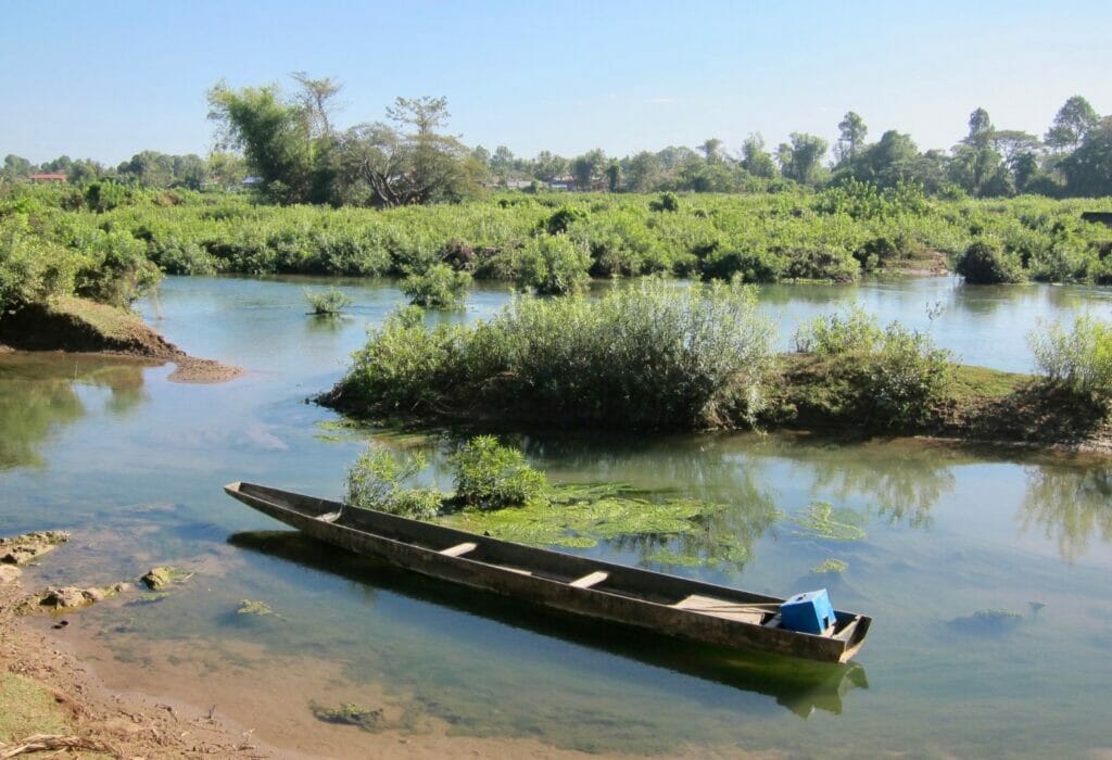 Sur le Mékong à Si Phan Don au Laos