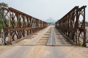un des nombreux ponts autour de Kong Lor au Laos