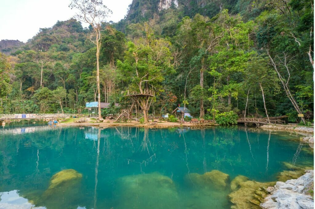 Blue Lagoon à Vang Vieng