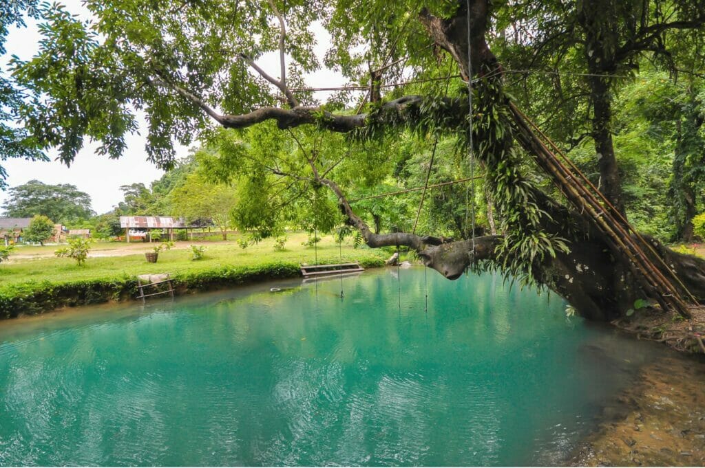 Blue Lagoon à Vang Vieng