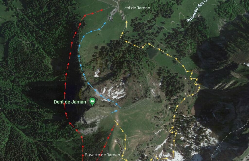 itinéraires dent de Jaman