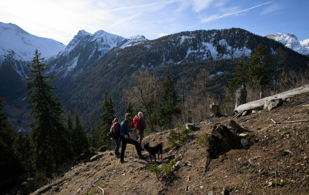 montee col de la forclaz