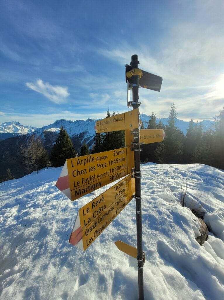 panneau mont d'arpille