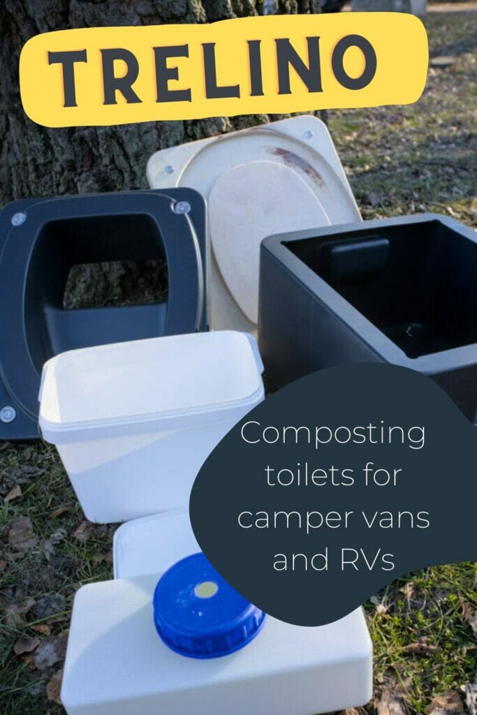 Trelino Origin Composting Toilet  Compact and Easy to Clean Composting  Toilet For Van Life 