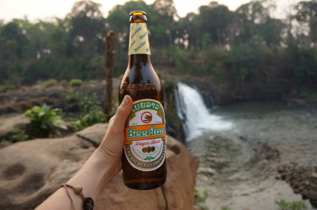 beerlao in the bolaven plateau in our trip to Laos