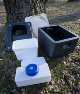 Toilette portable écologique - Rotovedras Plastic Technology