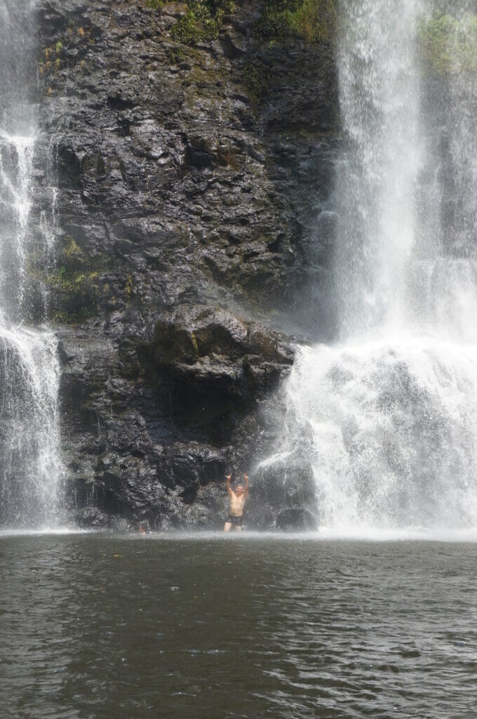 la cascade Tad Yuang sur la boucle de Pakse à moto sur le plateau des Bolovens, Laos