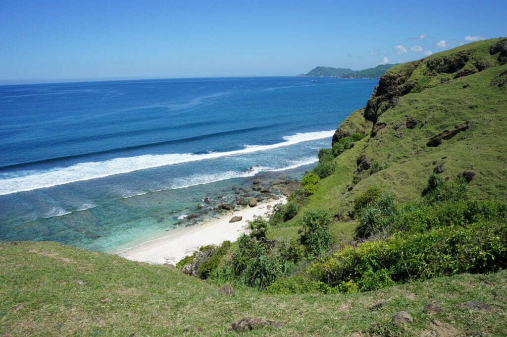 Bukit merese à côté de la plage Tajung Aan à Kuta