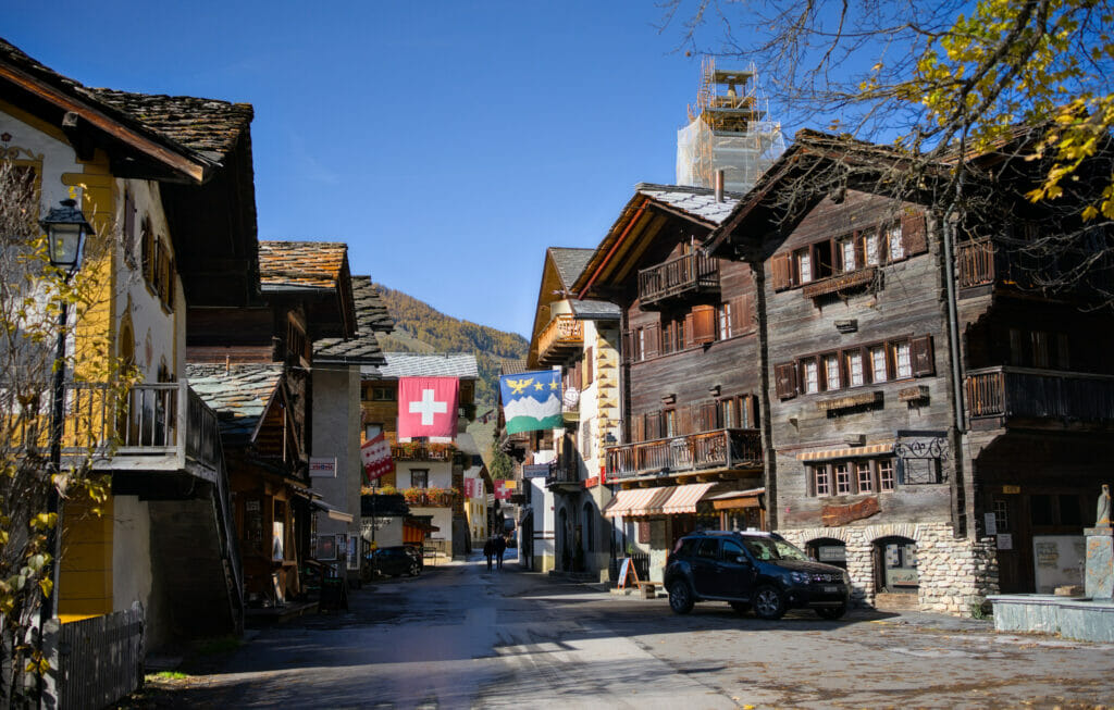 le magnifique village d'Evolène