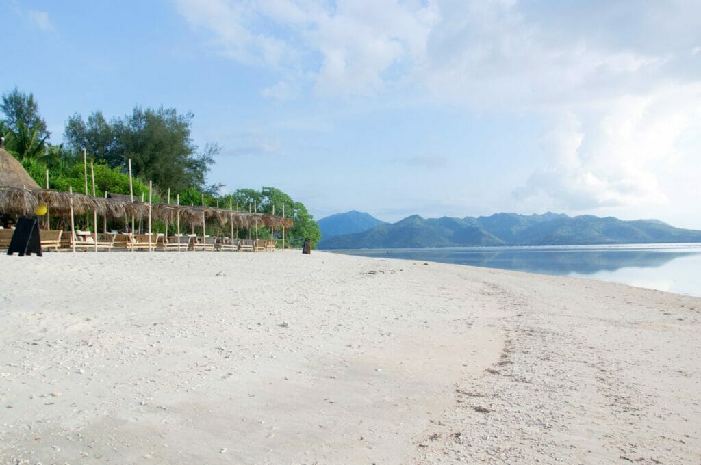 Gili air beach in Indonesia