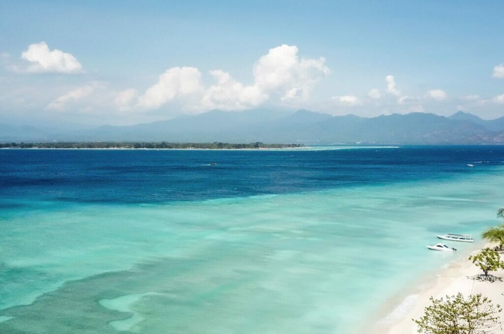 la mer aux îles Gili