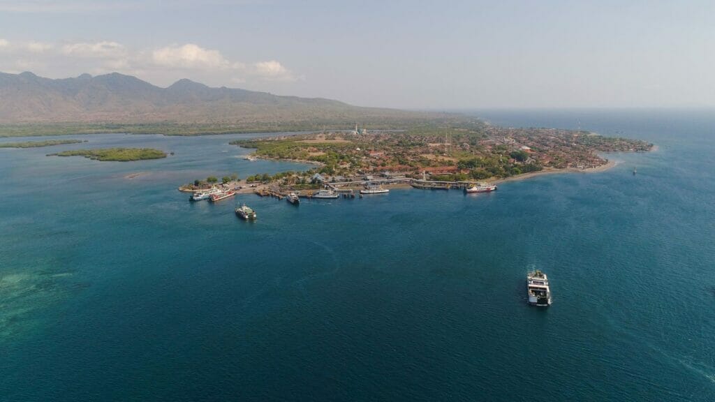 Gilimanuk port in the west of the island of Bali to reach Ubud from Java